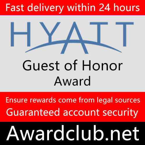 Hyatt Hotel Guest of Honor GOH - Non-Transferable/Changeable