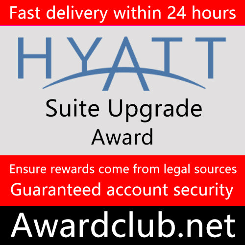 Hyatt Suite Upgrade Award, SUA, Upgrade Certificate