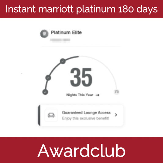 Marriott Instant Platinum Challenge - 180 days Platinum